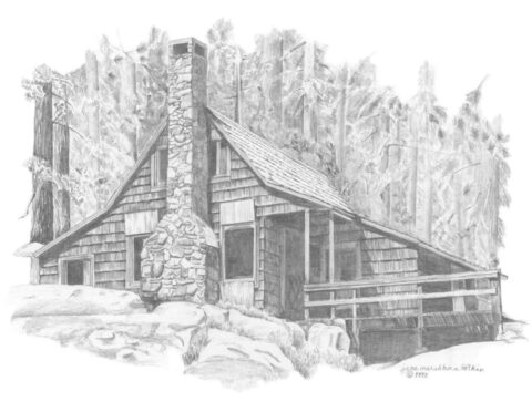 Learn How to Draw a Wood Cabin (Houses) Step by Step : Drawing Tutorials